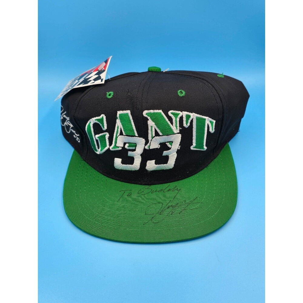 Vintage Harry Gant #33 Signed Autographed Snapback Hat Cap NASCAR Racing